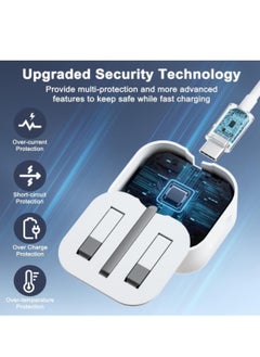 YLinkin 35W PD Super Fast Charger With USB C to Lightning Cable ｜Smart IC Multi-Protection｜Multi-Device Compatibility (Smart phone/iPhone/iPad/ Digital Devices)｜Compact & Portable ｜White  - Image 4