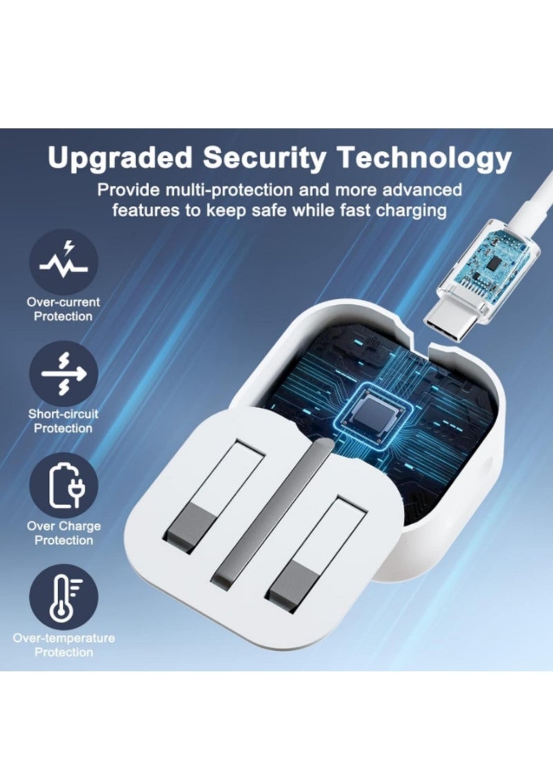 YLinkin - 35W PD Super Fast Charger With USB C to Lightning Cable ｜Smart IC Multi-Protection｜Multi-Device Compatibility (Smart phone/iPhone/iPad/ Digital Devices)｜Compact & Portable ｜White - Image 1