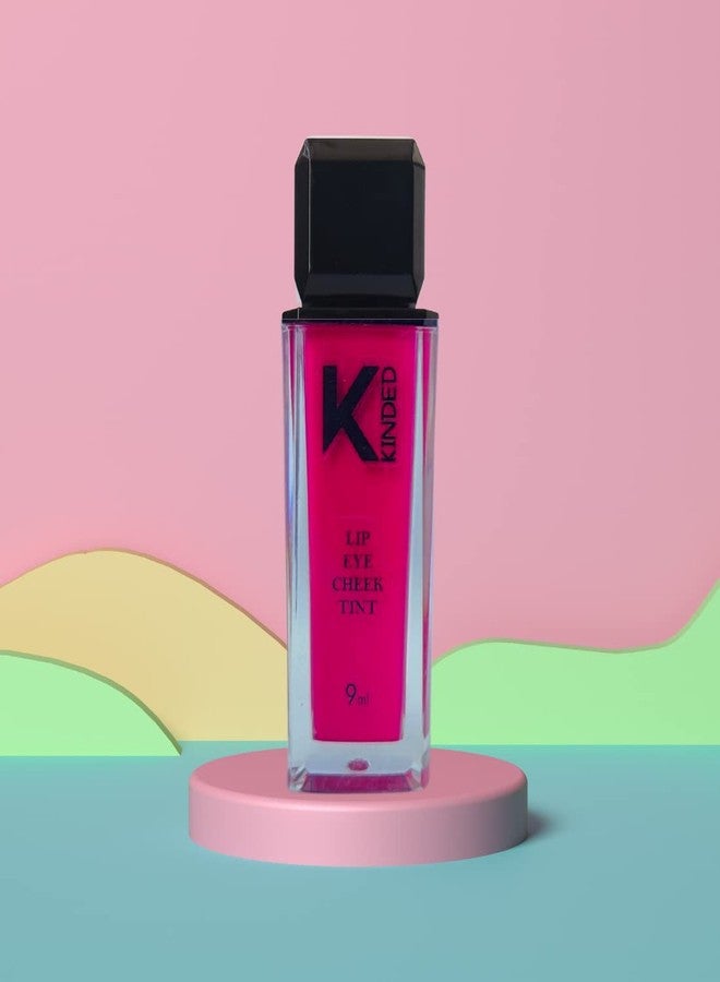 KINDED Lip Eye and Cheek Tint Combo for Women Girls Longlasting Moisturizing Vitamin E Liquid Lip Colour Lipstick Eyeshadow Blush (Matte Finish, More Magenta & More Maroon, 9 ml each) - Image 3