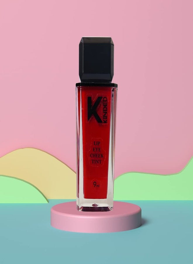 KINDED Lip Eye and Cheek Tint Combo for Women Girls Longlasting Moisturizing Vitamin E Liquid Lip Colour Lipstick Eyeshadow Blush (Matte Finish, More Magenta & More Maroon, 9 ml each) - Image 4