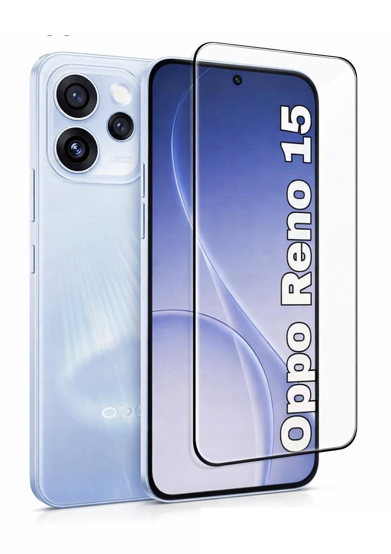 ARROWS Screen Protector for Oppo Reno 15, 9H Tempered Glass, Anti-Dust Technology, Full Coverage, HD Clear, Fingerprint Unlock Support, Scratch Resistant, Bubble-Free Installation