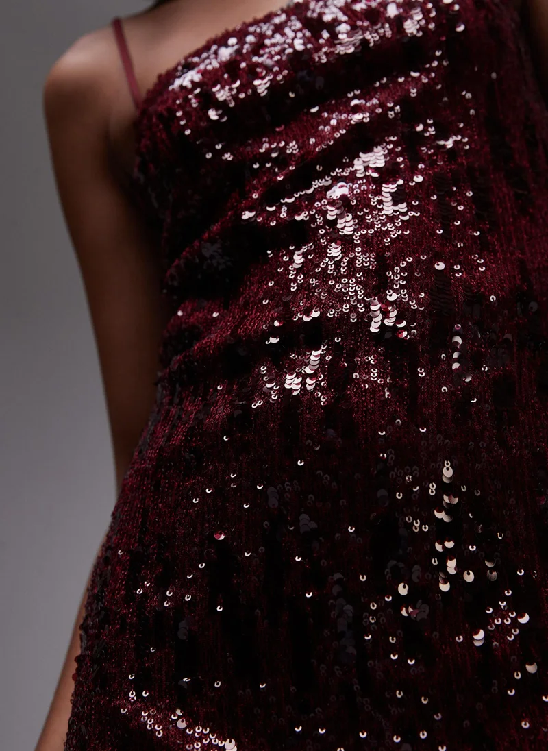 TOPSHOP Sequin Strappy Dress