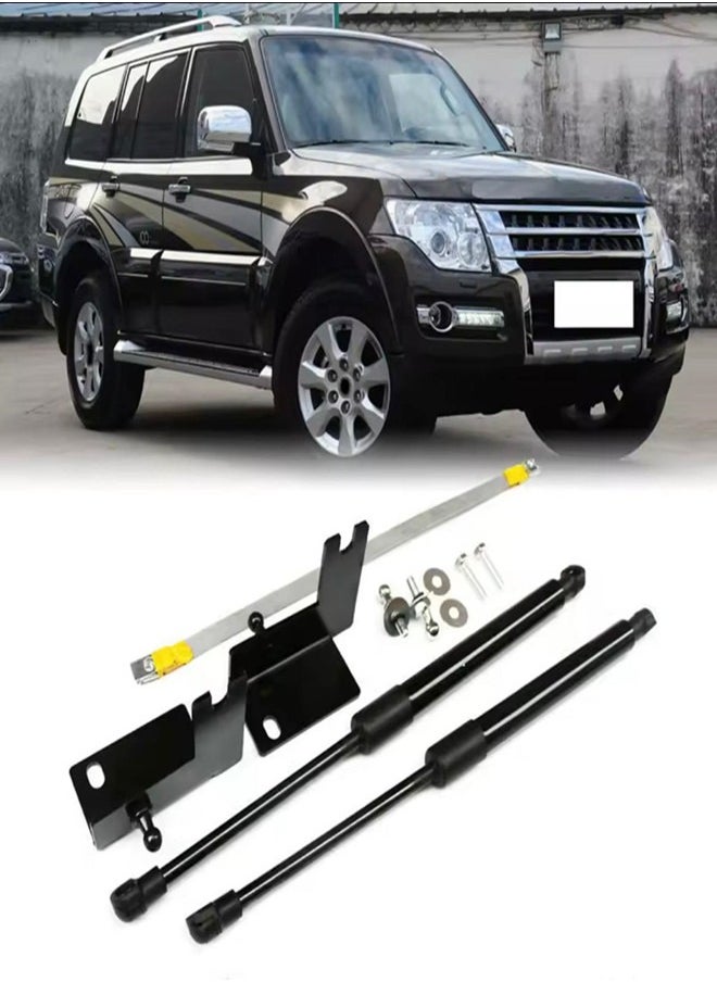Generic Mitsubishi Pajero Bonnet Struts, Car Bonnet Gas Struts Kit for Pajero 2008-2023 Models, Front Hood Support Lift Springs With Mounting Brackets  - Image 1