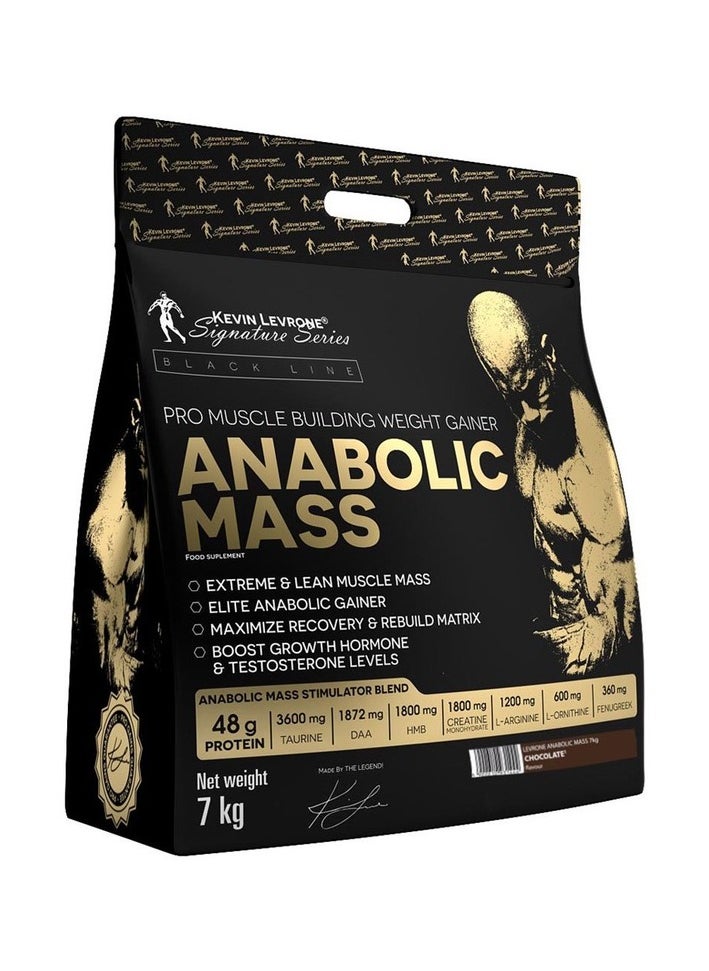 KEVIN LEVRONE - Anabolic Mass, Pro Muscle Building Weight Gainer, Chocolate Flavour, 7kg - Image 1