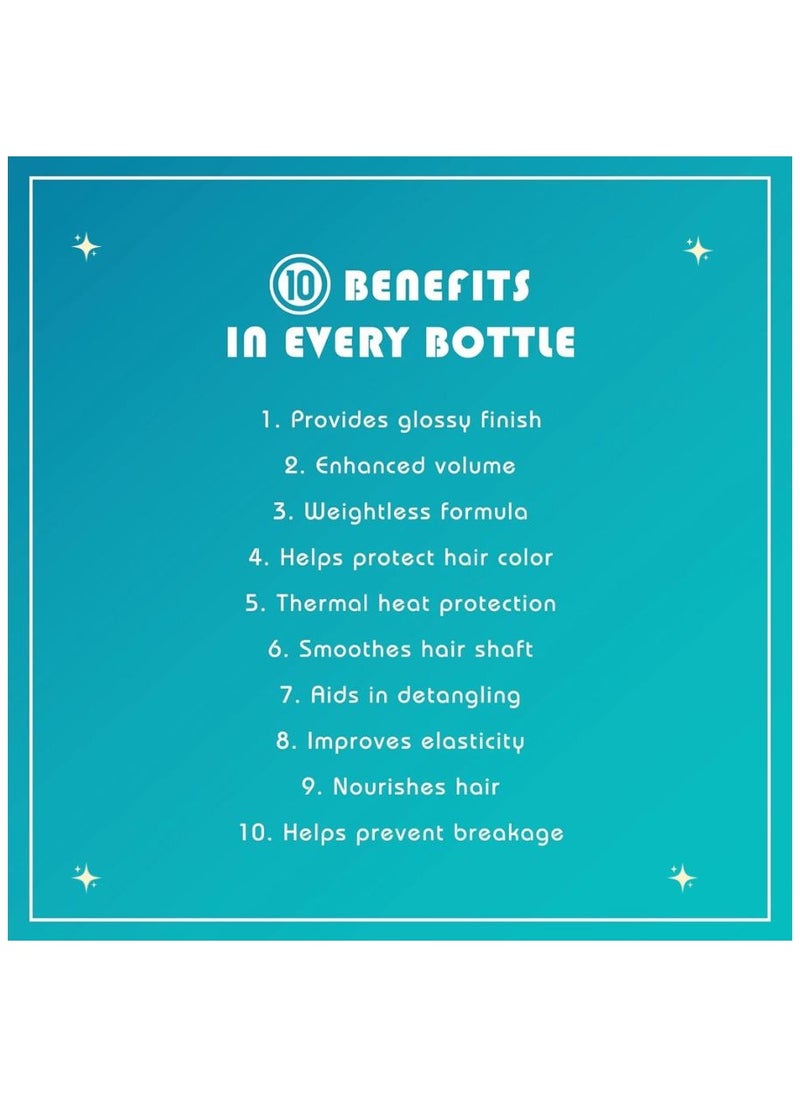 It's a 10 شامبو Miracle Blow Dry Glossing للجنسين، تأثير لامع، مكونات تعزز اللمعان، حماية اللون، ملمس حريري، 10 أونصة  - Image 2
