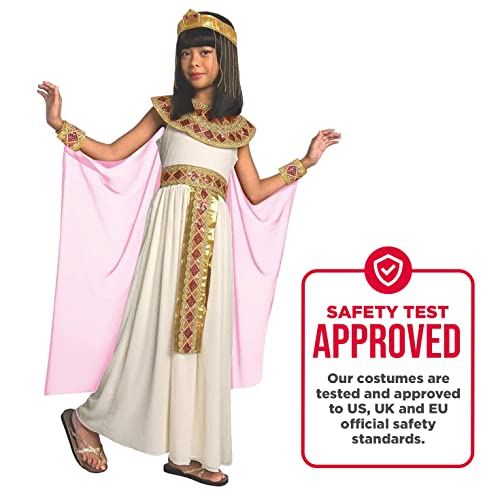 Morph Pink Cleopatra Costume for Girls, Egyptian Dress, Greek Goddess Outfit for Kids, Halloween Dress-Up, Small - Image 4