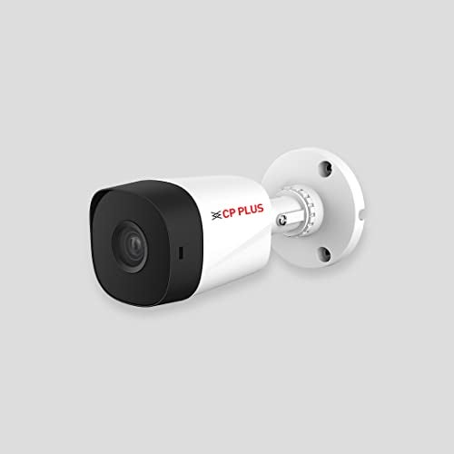 CP PLUS 2.4MP IR Bullet Outdoor Security Camera | 3.6mm Fixed Lens | Max 25/30fps at 2.4MP | DWDR, Day/Night (ICR) | IR Range of 20 Mtrs., Smart IR | Support Built-in Mic - CP-URC-TC24PL2C-V3 - Image 1
