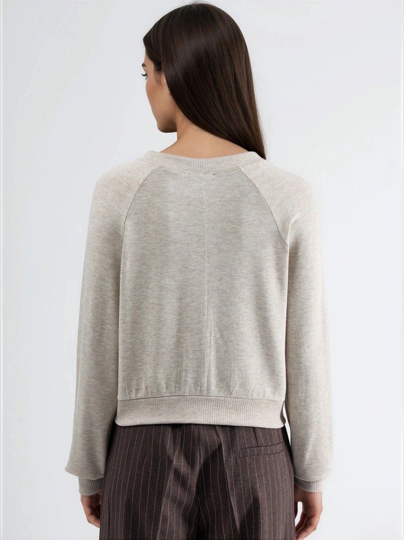 BUSEM Crew Neck Buttoned Cardigan - Image 4