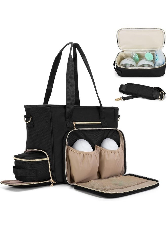 BAFASO Wearable Breast Pump Bag with Cooler and Laptop Sleeve - Image 1