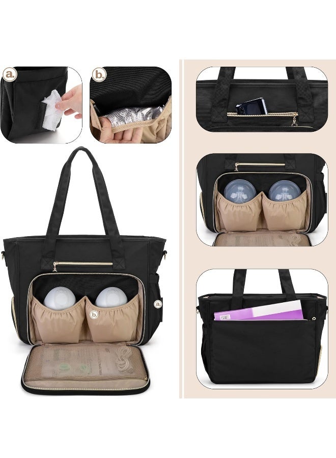 BAFASO Wearable Breast Pump Bag with Cooler and Laptop Sleeve - Image 2