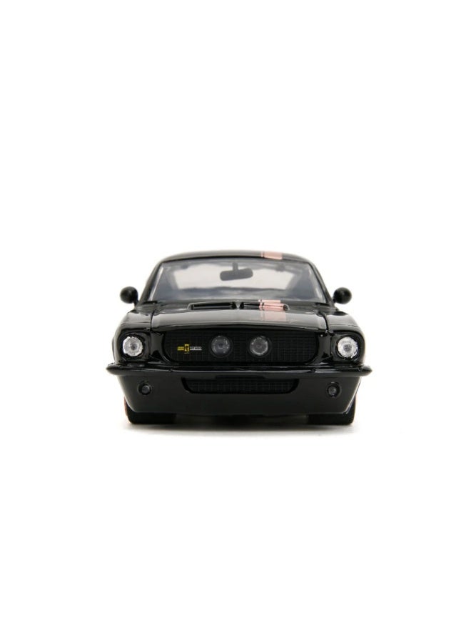 JADA Pink Slips 1967 Ford Mustang Shelby Gt-500 Die-Cast Car (1:24, Black) - Image 2