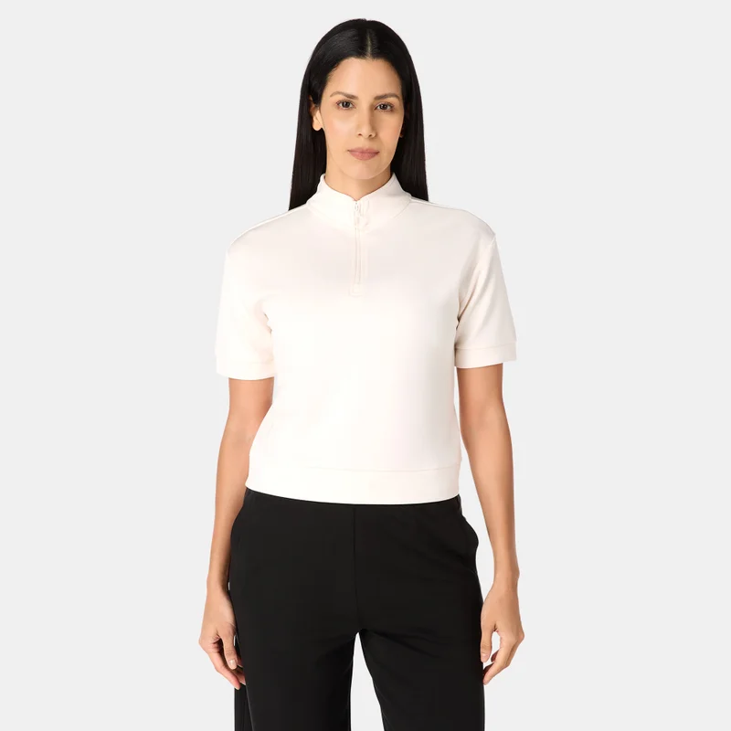 Sun and Sand Sports Women's Modal 1/4-Zip T-Shirt