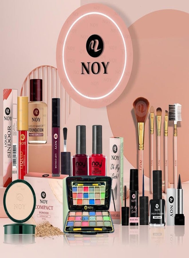 نوي مجموعة مكياج مستوحاة من المحيط من نوي ميرميد دريمز لإطلالات ساحرة، مقاومة للماء بنسبة 100%، تدوم طويلاً ومقاومة للتلطخ، رقم المنتج 421 (عبوة من 15 قطعة) - Image 1