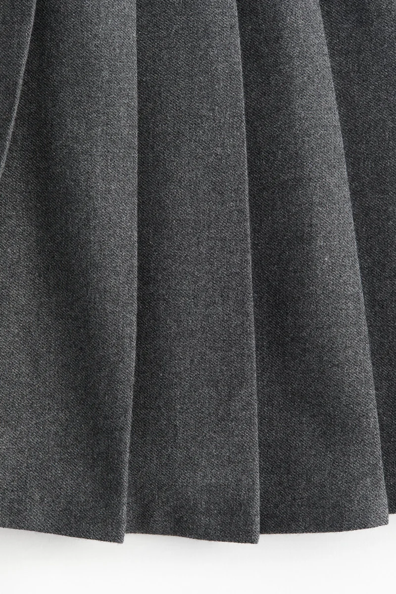 اتش اند ام Pleated Mini Skirt