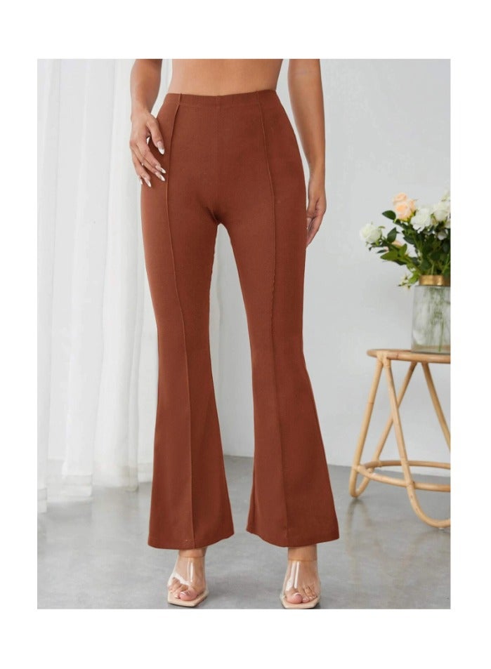 بونكا بنطلون بساق واسع خصر عالي - Image 1