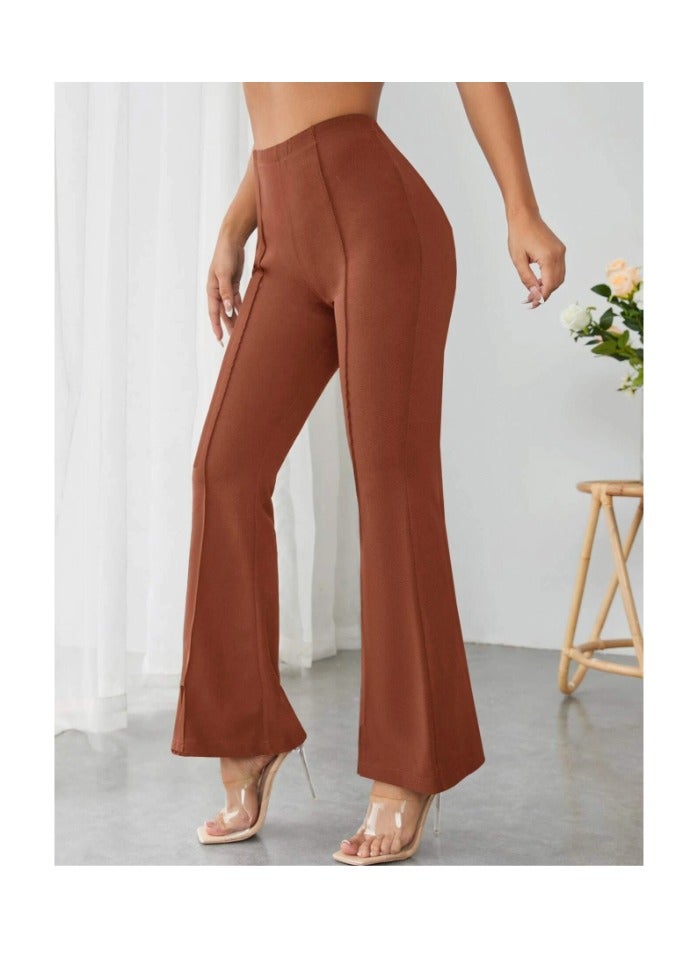 بونكا بنطلون بساق واسع خصر عالي - Image 3