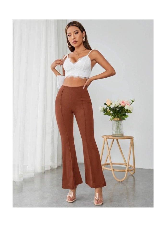 بونكا بنطلون بساق واسع خصر عالي - Image 4