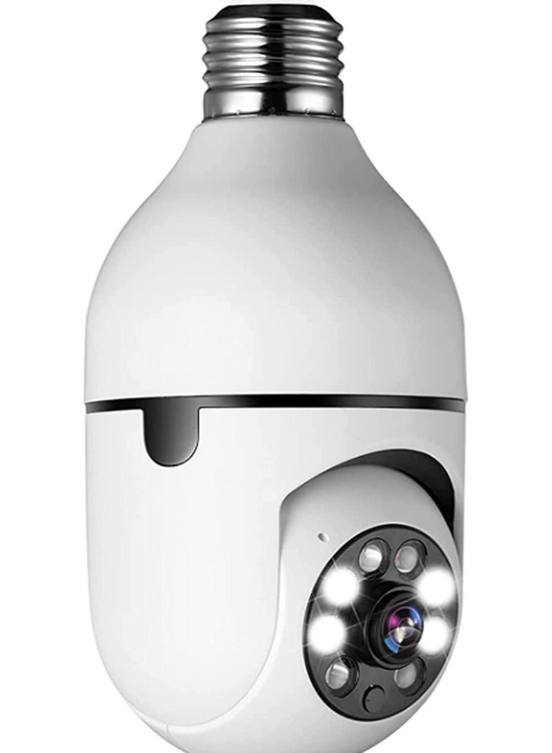 Pan Tilt Security Light Camera V380 130W dpi Smart Wireless WIFI Full Color Bulb Camera 2.4Ghz 360 Degree E27 Panoramic IP Camera - Image 1