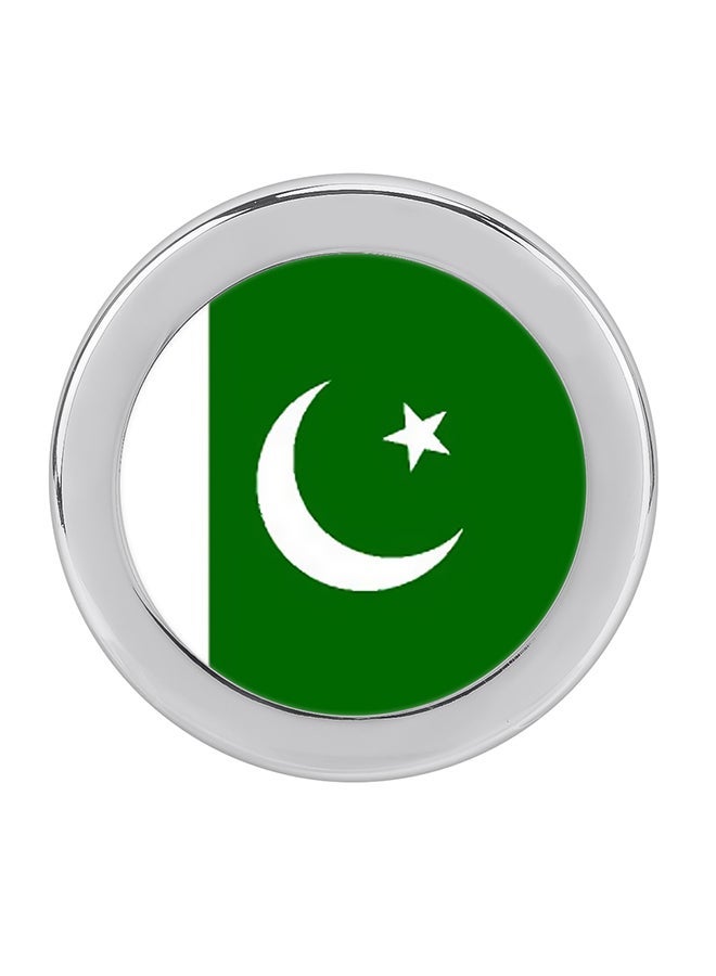 NIBEMINENT Pakistan Flag Pattern Metal Decorative Sticker - Image 1
