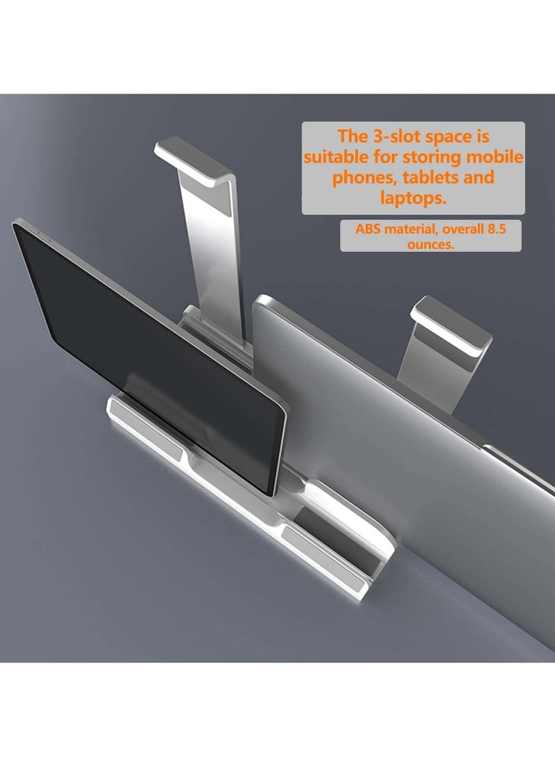 Aideli 3-Slot Vertical Laptop Stand – Space-Saving Upright Holder & Dual Laptop Stand | Desk Organizer for Laptops, Tablets & Pads - Image 5