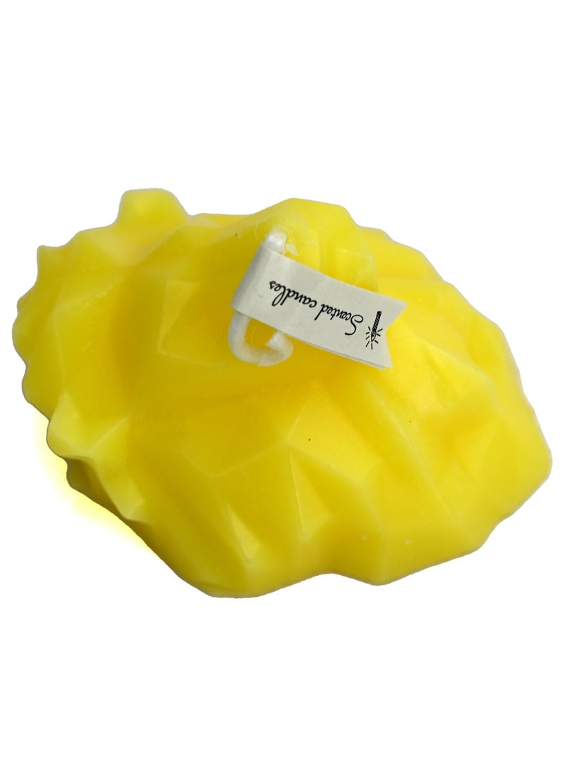 شمعة معطرة على شكل جبل جليدي باللون الأصفر لديكور المنزل، إكسسوارات ديكور منزلي هدية للأصدقاء، شموع معطرة جمالية لديكور المنزل