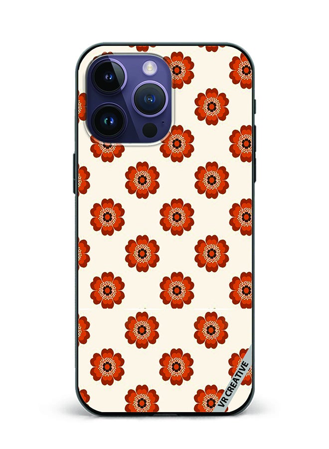 VR CREATIVE Protective Case Cover For Apple iPhone 15 Pro Flower Design Multicolour - Image 1