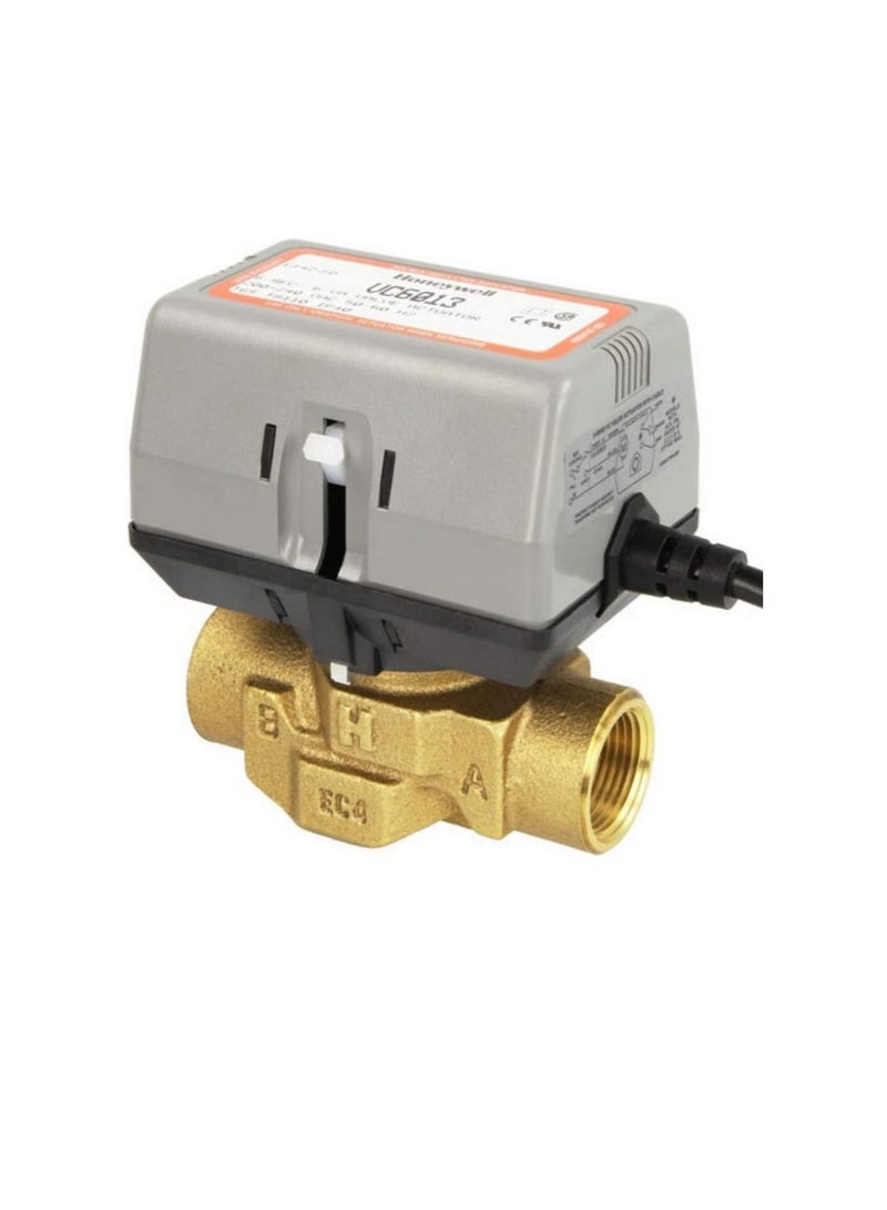 Honeywell 6Sec 6VA Electric VC Valve Actuator with Cable for Chiller Water AC Systems, VA6013 FCU ON/OFF Balanced 2-way And 3-way Hydronic Valves (2 Way, 3/4 Inch) - Image 1