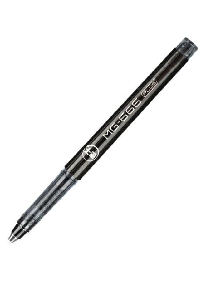 M.G Chenguang (M&G) Stationery Mg666/0.5Mm Black Gel Pen, Quick-Drying Exam Signing Pen, Full Needle Tube Student Pen, 12 Pens/Box Agpc1401 Final Exam - Image 2