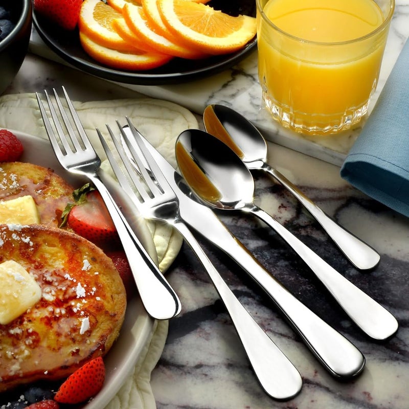 Liberty Tabletop Annapolis 20 Piece Flatware Set service for 4 stainless steel 1810 Made in USA - Image 2