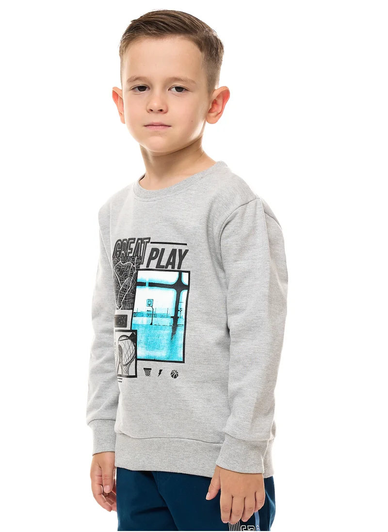 victor and jane Boys' Graphic Sweatshirt