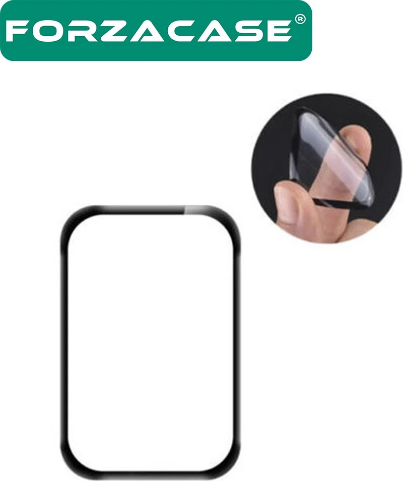 فورزاكاس Full Cover 3D Pet Screen Protector Film with Frame for Xiaomi Smart Band 9 Active - FC016