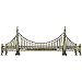 HOMSFOU HOMSFOU American Golden Gate Bridge Statue Desktop Bridge Model Craft San Francisco Gate Bridge Figurines Metal World  - Image 2
