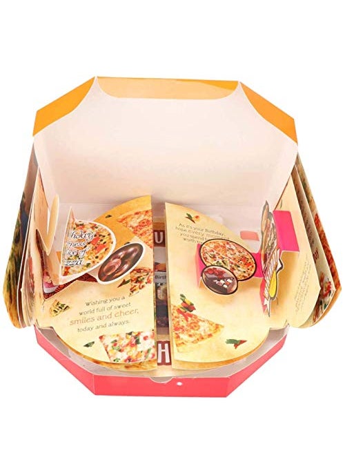 Saugat Traders Saugat Traders Unique Theme Birthday Greeting Card - Birthday Gift for Wife-Girlfriend-Sister-Friends-Husband-Brother-Best Friend (Pizza Theme) - Surprise Gift | Birthday Gifts  - Image 3