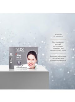 VLCC VLCC Silver Facial Kit - 60 g | Skin Purifying and Detoxing Facial. Excess Oil control. Helps balance pH & bright complexion. Silver Powder, Winter Cherry, Licorice Extract, Orange & Lemon Extract.  - Image 4