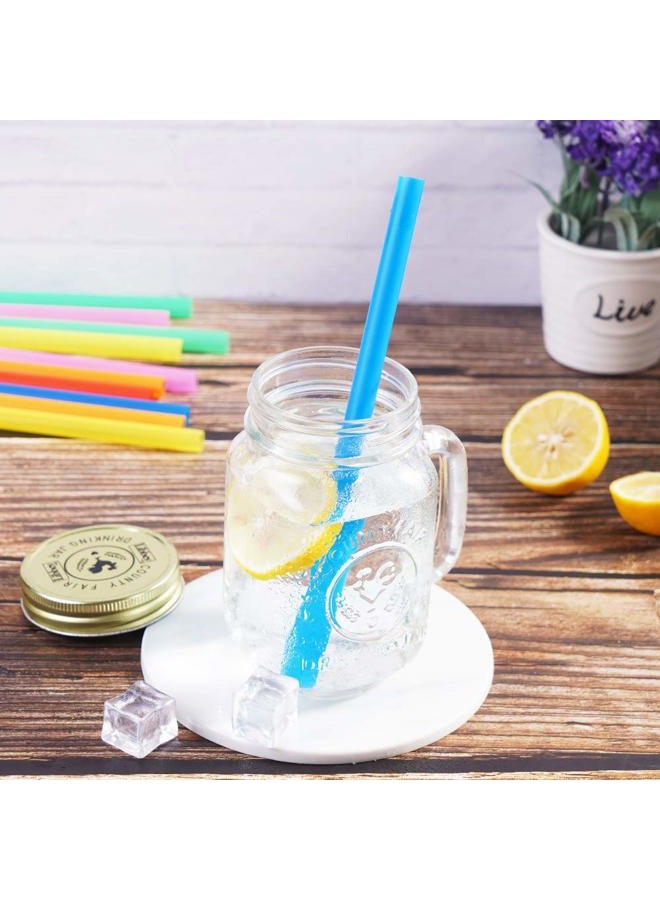 CVNDKN 100 Pcs Jumbo Smoothie Straws,Colorful Disposable Wide-mouthed Large Straw. - Image 4