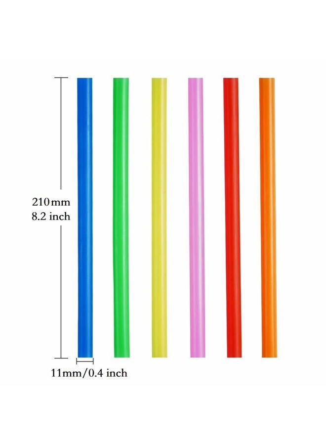 CVNDKN 100 Pcs Jumbo Smoothie Straws,Colorful Disposable Wide-mouthed Large Straw. - Image 2