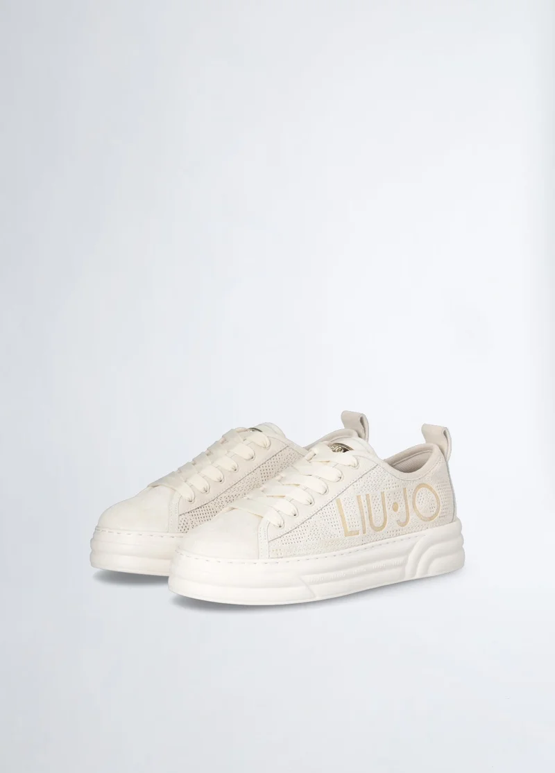 ليو جو Platform sneakers with maxi logo