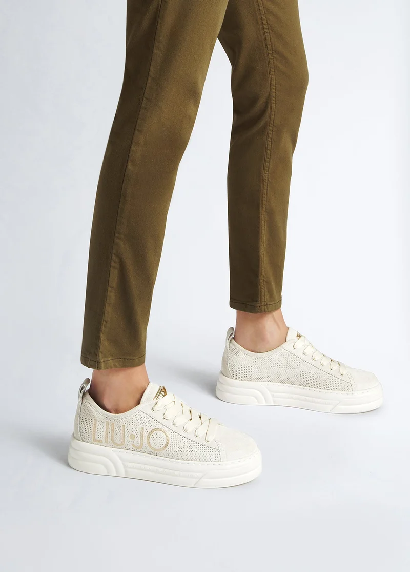 ليو جو Platform sneakers with maxi logo