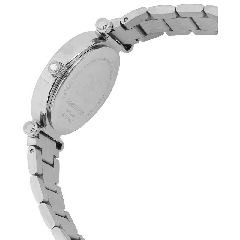 DANIEL KLEIN Women's Stainless Steel Silver and Gold Alloy Case Analog Dark Green Round Sunray Dial Japanese Quartz Premium 30 Meters Water Resistant - Image 3