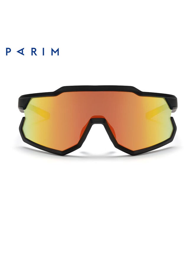 Parim Sports Cycling Windproof Sungl, Uv Protection Gl, Outdoor Hiking Goggles, B01 Black Frame With Red Lenses - Image 4