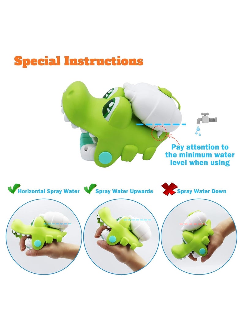 KASTWAVE Wrist Water Squirt for Toddlers, Summer Outdoor Swimming Pool Beach Bath Water Toys for Boys & Girls Kids Age3 4 5 (Crocodile)  - Image 4