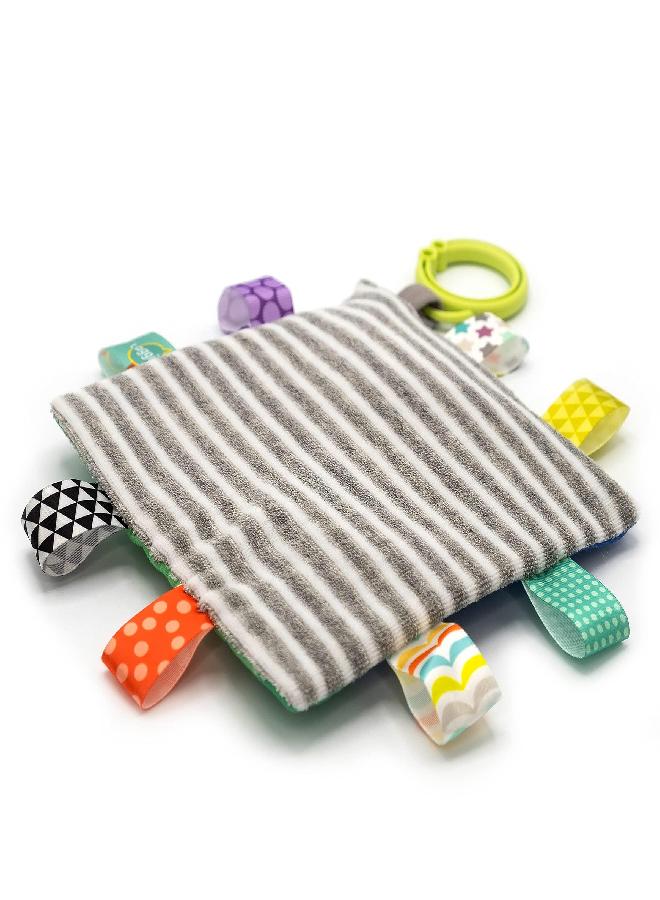Taggies Soothing Sensory Crinkle Me Toy with Baby Paper and Squeaker, Harley Raccoon, 6.5 x 6.5-Inches - Image 3