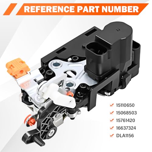 Yikesai Door Lock Latch Actuator - Rear Right Passenger Side - Compatible with 2001-2006 Cadillac Escalade Chevy Avalanche, Silverado, Suburban, Tahoe GMC Sierra, Yukon - Replaces 15110650, 15068503 - Image 3