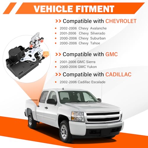 Yikesai Door Lock Latch Actuator - Rear Right Passenger Side - Compatible with 2001-2006 Cadillac Escalade Chevy Avalanche, Silverado, Suburban, Tahoe GMC Sierra, Yukon - Replaces 15110650, 15068503 - Image 5
