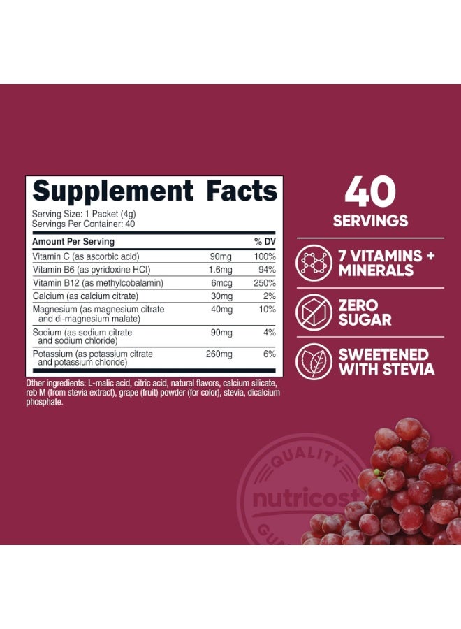 Nutricost Electrolytes Complex, Grape Flavored, 40 Stickpacks - Advanced Hydration Complex - Image 2