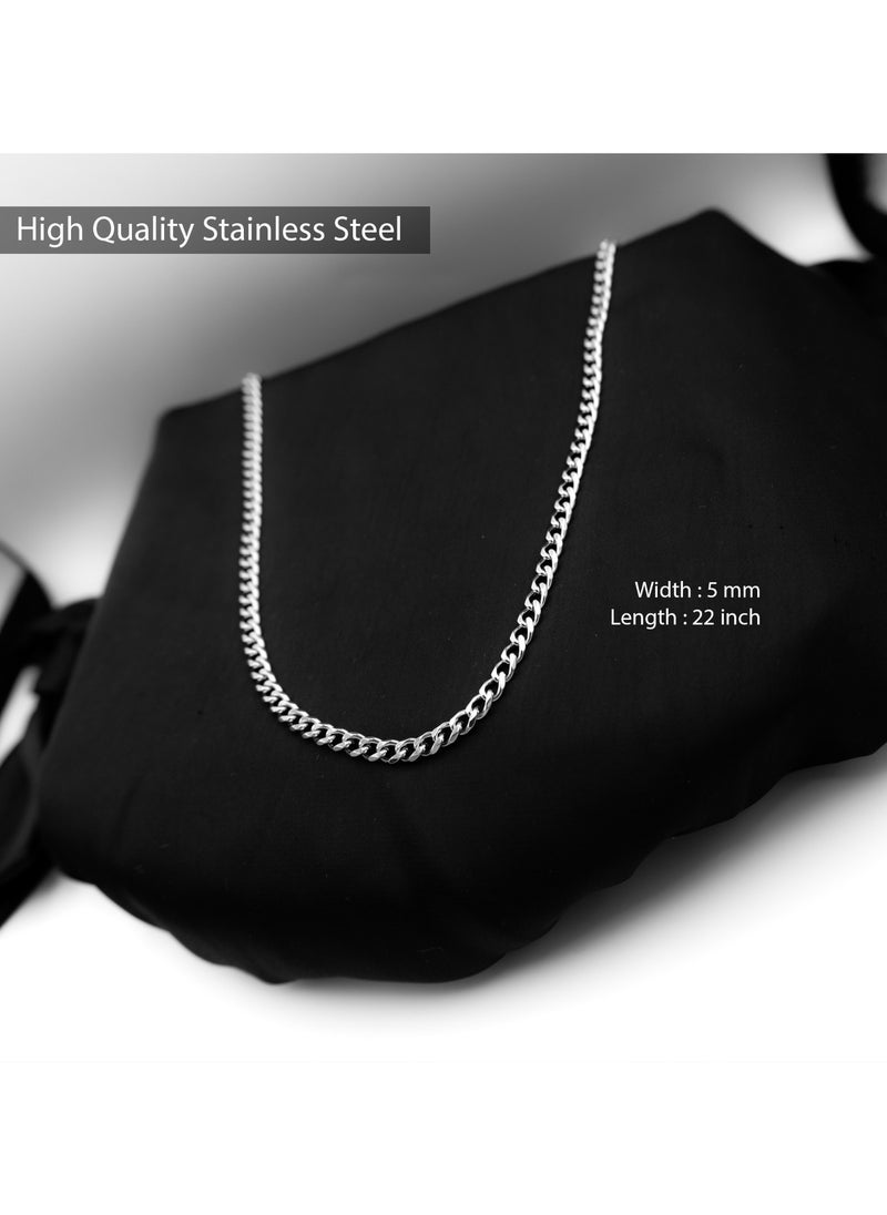 mjuhurat Stainless silver chain 5 mm 70 cm  - Image 3