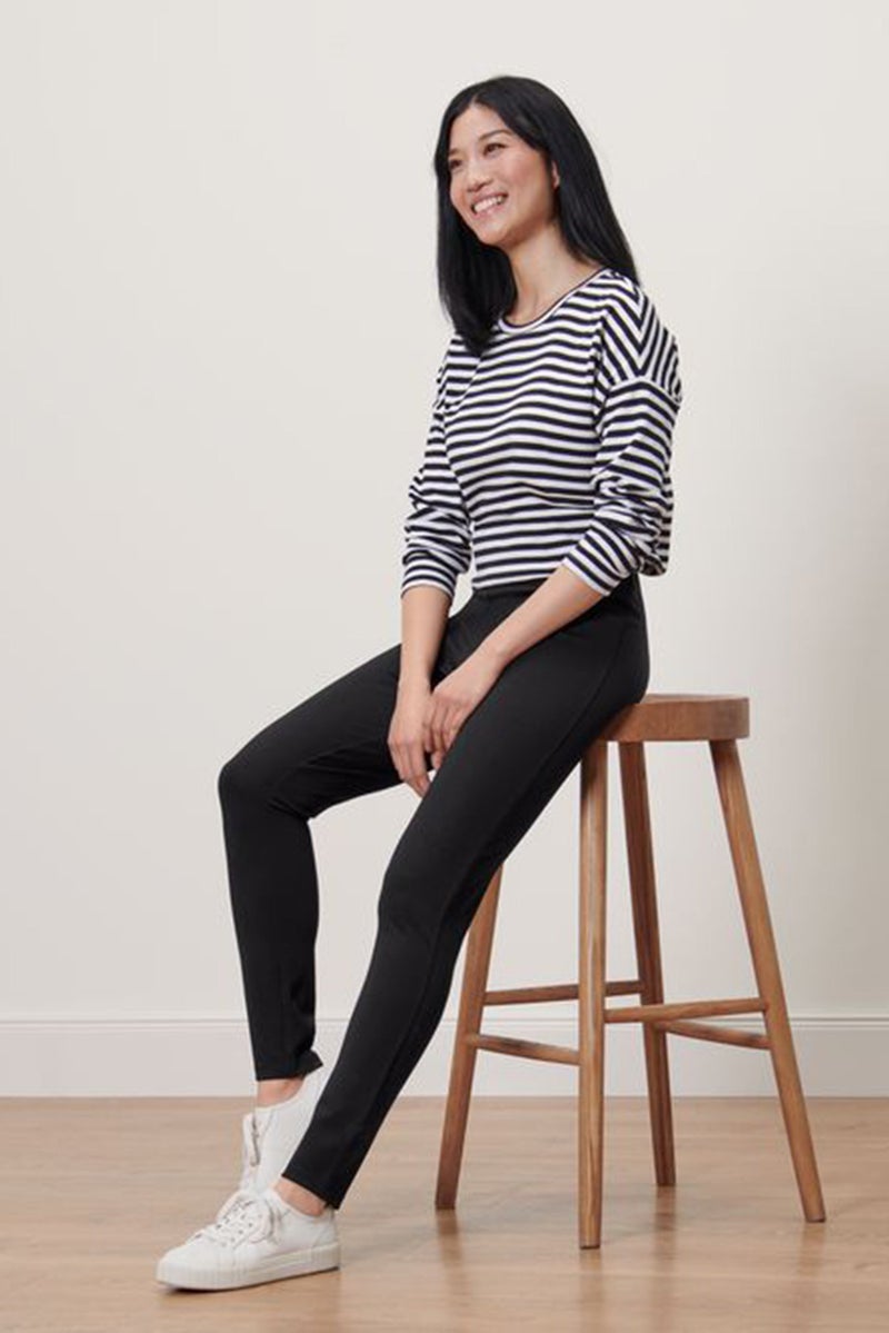 Tchibo Women Full Plain Leggings, Black - Image 1