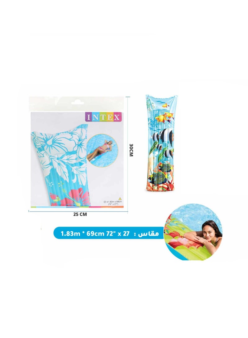 انتكس مرتبة زهرية، متعددة الألوان، 183×69 سم