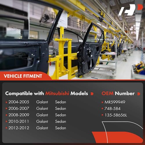 A-Premium Power Window Regulator with Motor Compatible with Mitsubishi Galant 2004-2012 Rear Left Driver Side - Image 3