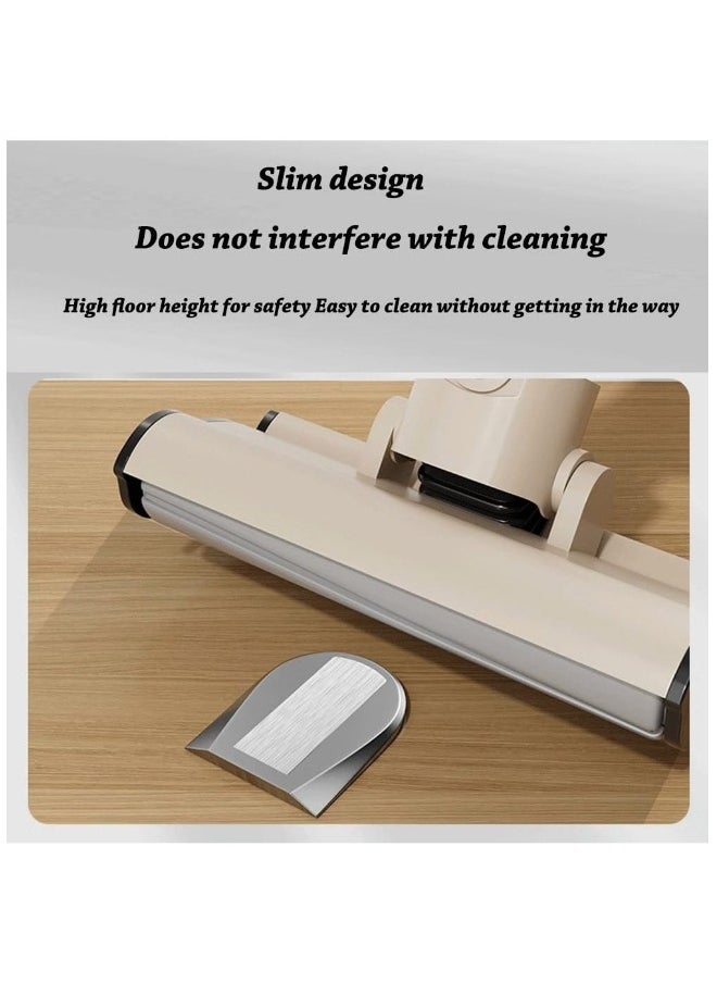 Magnetic Door Stopper Adjustable, Invisible Magnetic Door Stopper, Floor Door Stopper Self-Adhesive,  zinc alloy Magnetic Door Stopper,  Double-Sided Adhesive Tape or Drill Installation (Silver) 